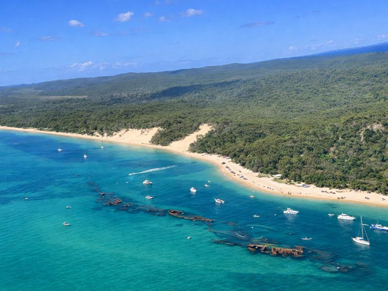 Tangalooma Quad Bike & Helicopter Tour on Moreton Island